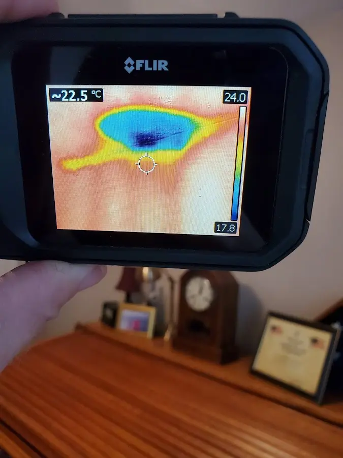 Thermal imaging inspection for water damage in Gering